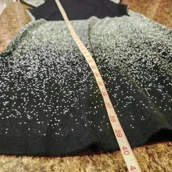 NEW London Times Short Sleeve A-Line Sweater Dress, Black / Ivory; $79 - Picture 5 of 8